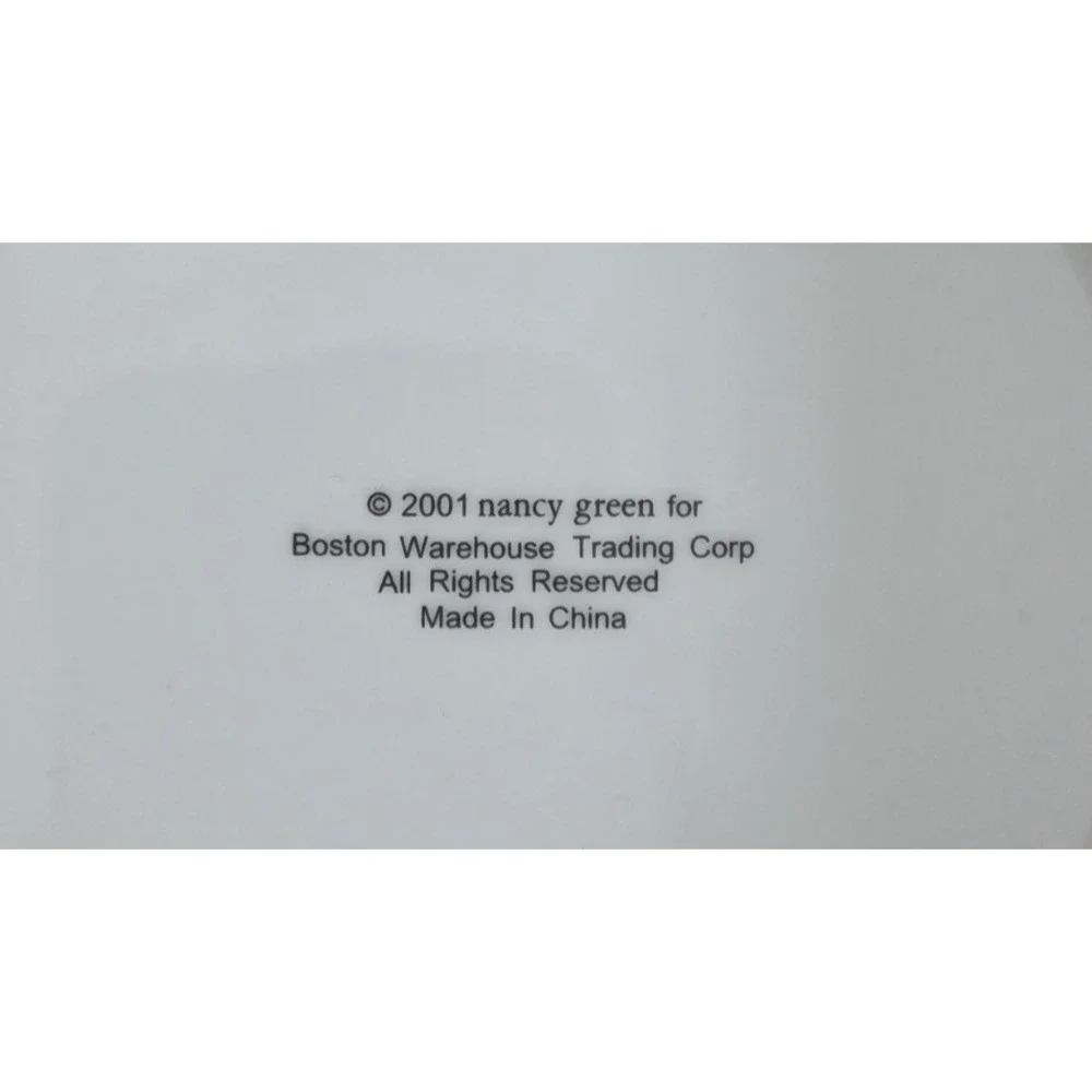 Nancy Green Boston Warehouse Counting  Cupcake Dessert Plates 6.5